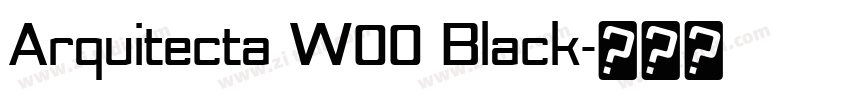 Arquitecta W00 Black字体转换